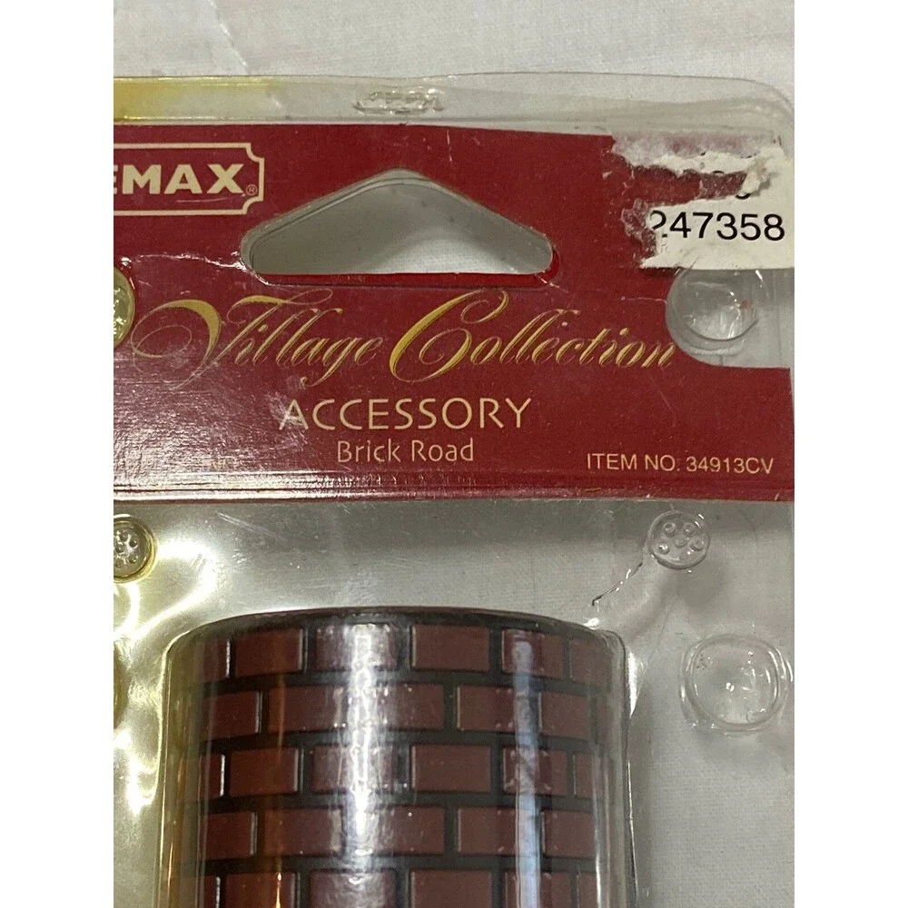 Brick Road Lemax PVC Christmas Village Town Train Accessories Village Collection